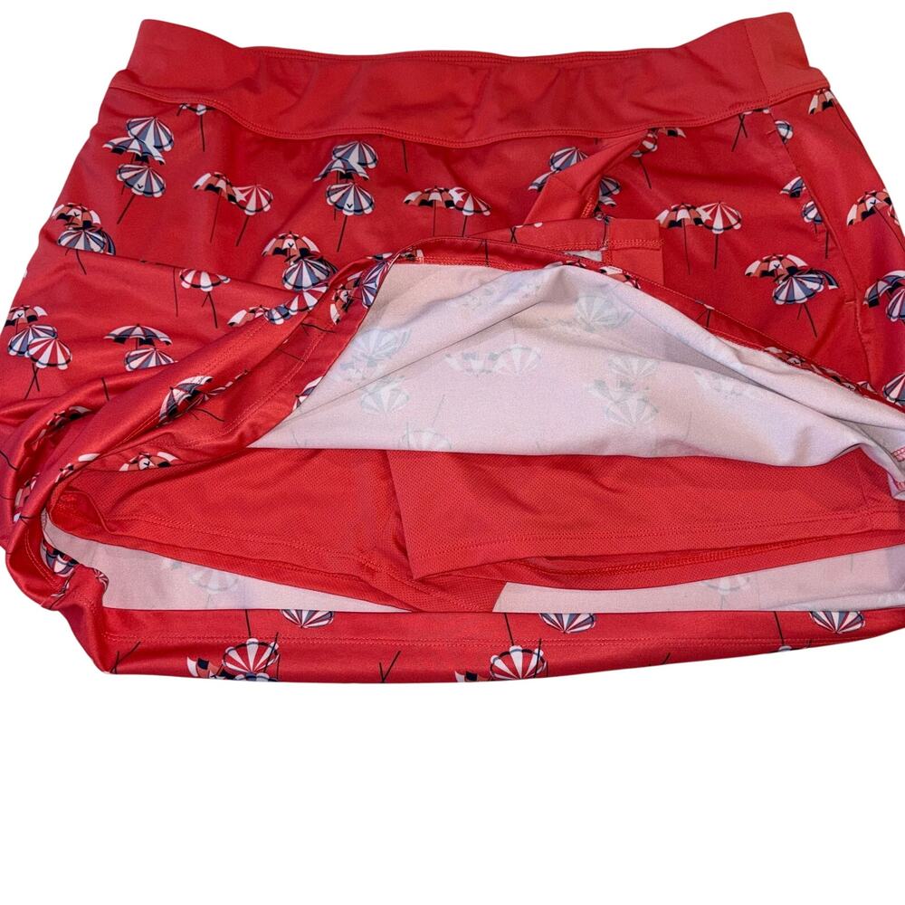 Callaway Women's Golf Skort Umbrella Print Opti-Dry TrueSculpt Faux Wrap XL - Picture 4 of 9